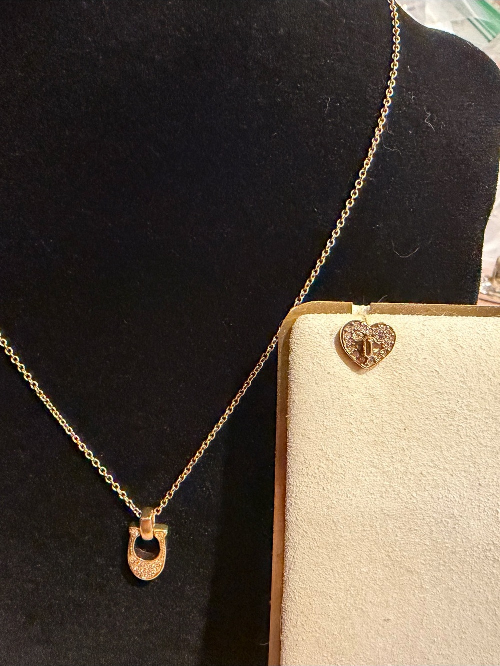 Coach Gold-Tone Pendant Necklace and Heart Earrings - Elegant Women's Jewelry